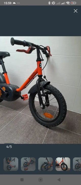 Bicicleta Infantil Btwin Naranja