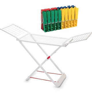 Tendedero Plegable de Resina con Alas