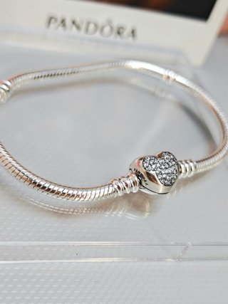 Pulsera Pandora con Cierre de Corazón