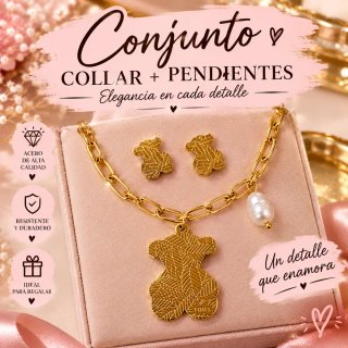 Conjunto Tous Dorado