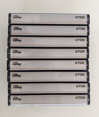 Lote 8 Cintas Casete TDK CDing2 60 (chrome)