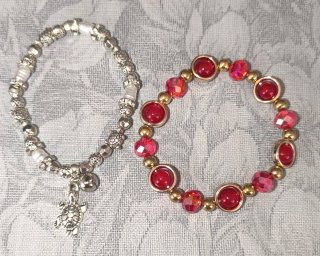 Set de 2 Pulseras de Bisutería