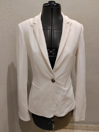 Blazers/Americana blanca entallada Zara talla XS