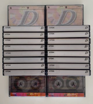 Lote 20 Cintas de Casete TDK D60
