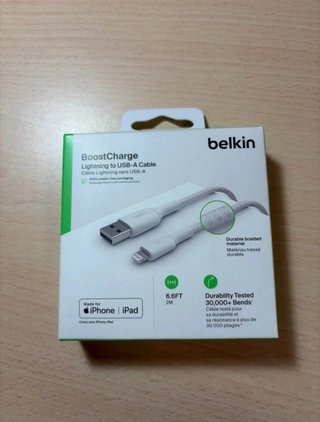 Cable Lightning a USB-A Belkin 2 metros