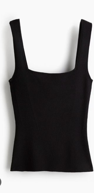 Camiseta de tirantes negra