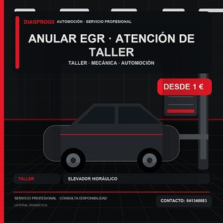 Anular Egr · Atención de taller