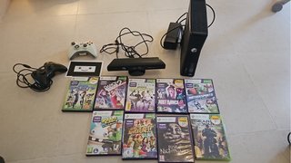 Xbox 360 con Kinect, mandos y juegos