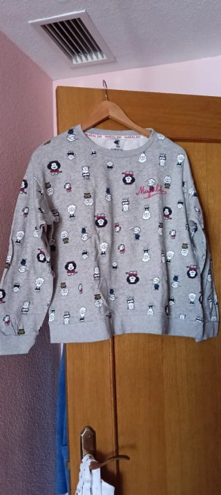 Sudadera Mafalda Gris