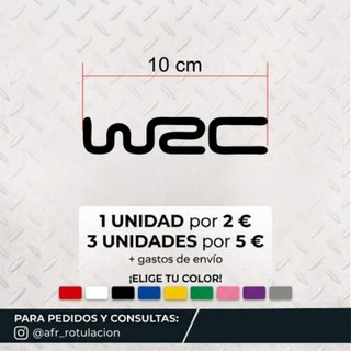Pegatina WRC Personalizada 10 cm