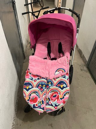 Carro Bugaboo Fundas Rosa, Morado y Verde