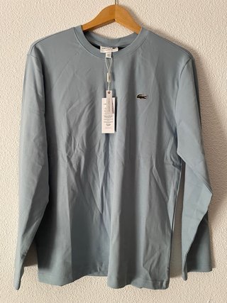 Camiseta Lacoste Manga Larga Azul