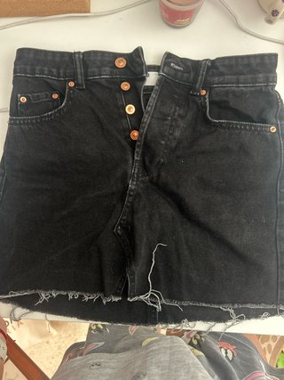 Falda vaquera negra Bershka Talla XS