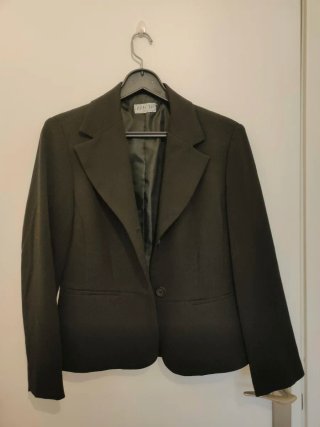 Blazer Americana Negra Efecto Moda