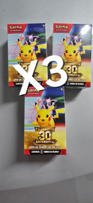3 Scatole Pokémon 30° Anniversario