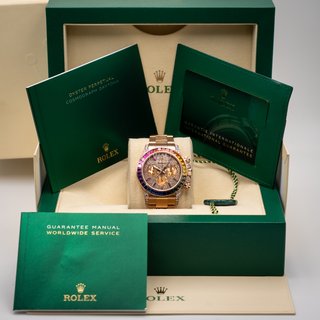 Rolex Daytona Rainbow Pavé 40mm Oro Rosa