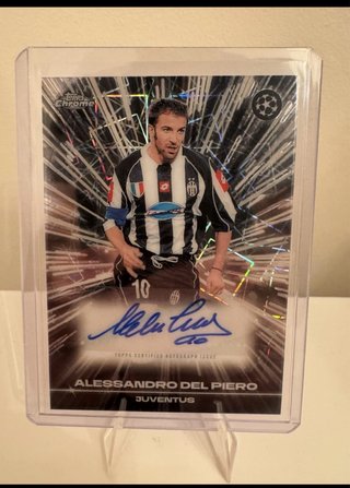 Carta Alessandro Del Piero Topps Chrome Auto
