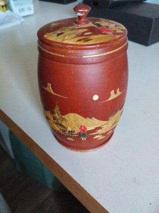 Recipiente Artesanal de Madera - Colombia