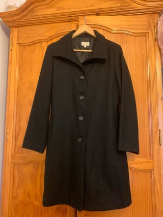 Abrigo largo negro mujer NUEVO talla 42/44