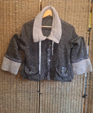 Chaqueta vintage, corta estilo boho