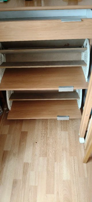 Zapatero de madera con cajón