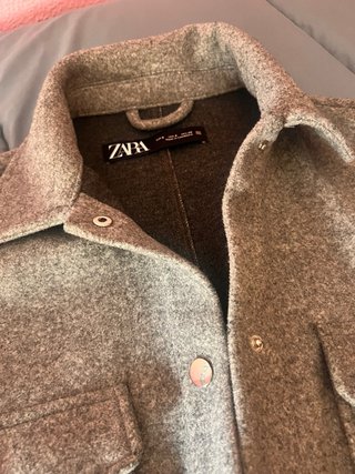 Chaqueta Zara Gris Talla S