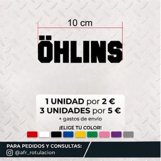 Pegatina Öhlins 10 cm