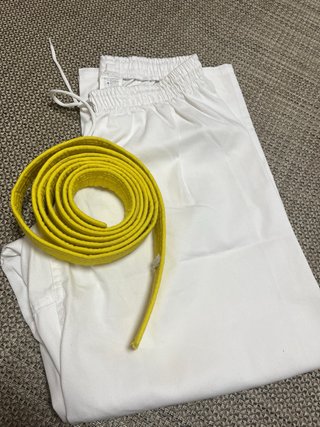 Kimono de Judo con Cinturón Amarillo 170 cm