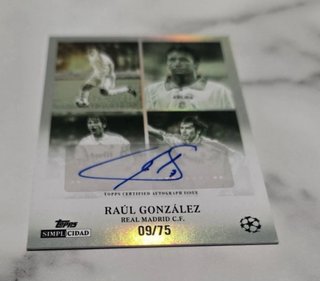Carta Raúl González Topps Autógrafo 09/75