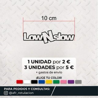Pegatina Low N Slow 10 cm