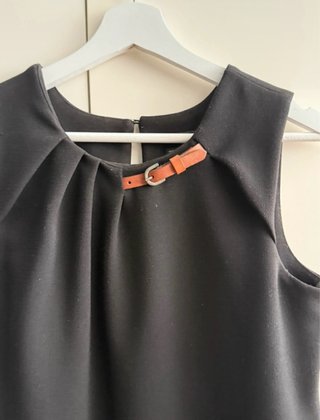 Vestido Massimo Dutti Negro Talla XS