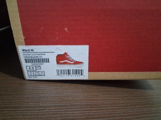 Zapatillas Vans Ward Hi Rojas, para niñ@.