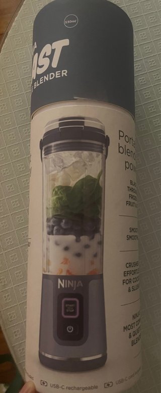 Batidora Portátil Ninja Blast 530ml Azul