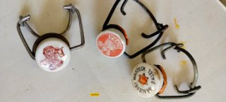 Set di 3 Tappi Meccanici in Ceramica Vintage