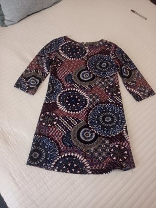 Vestido corto estampado