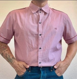 Camisa Armani Archivo 2004 Estilo Militar
