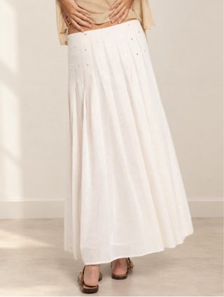 Falda larga blanca The Are