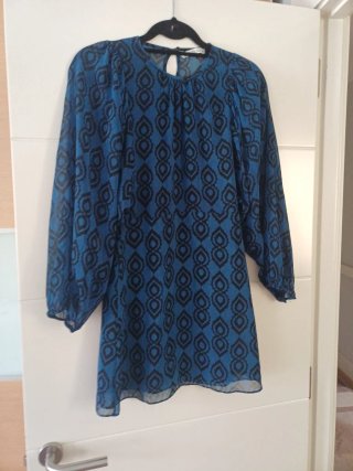 Vestido Azul Estampado