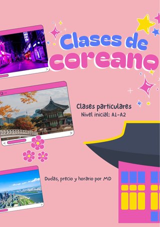 Clases particulares de coreano