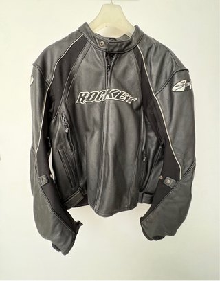 Chaqueta de Moto de Cuero Joe Rocket Talla 46