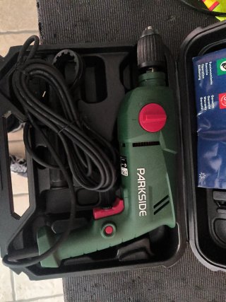 Taladro Parkside con maletín 850 w Sin Usar