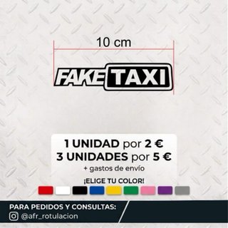 Pegatina Fake Taxi 10 cm