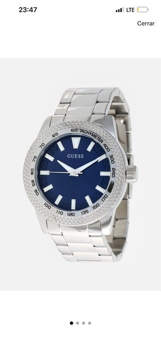 Reloj GUESS Plateado y Azul