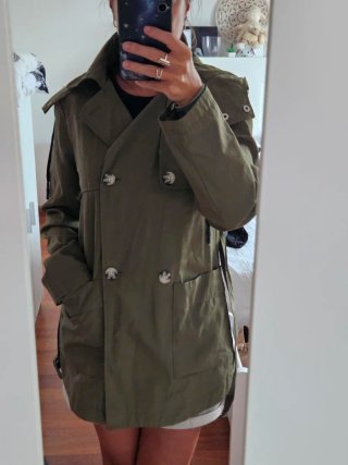 Gabardina Water Repellent Verde Oliva