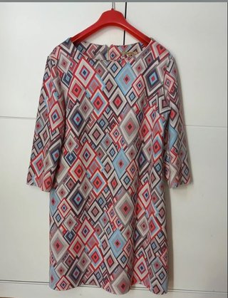 Vestido Mujer Estampado rombos, Talla M