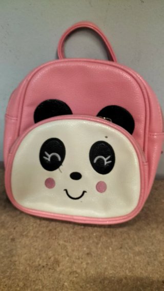 Zainetto per bambina rosa a forma di panda