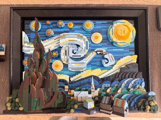Cuadro LEGO La Noche Estrellada Van Gogh