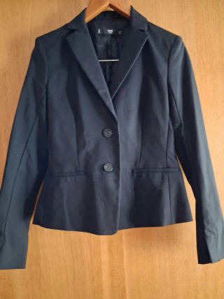 Chaqueta de traje Mango negra talla 36