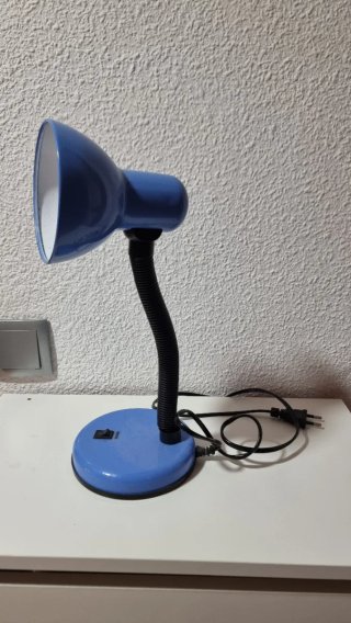 Flexo de escritorio azul