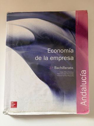 Economía de la empresa 2 Bachillerato. Andalucía